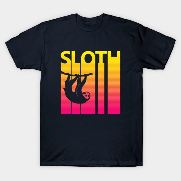 Vintage Retro Sloth Spirit Animal Gift T-Shirt by GWENT